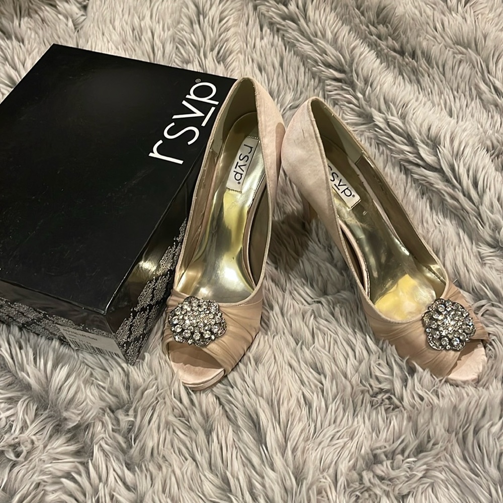 RSVP heels with beaded detail size 11
